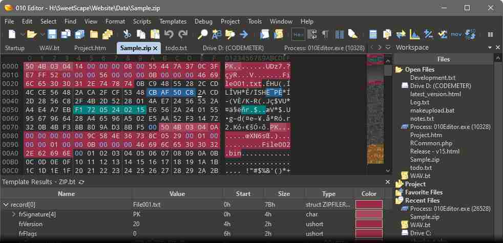 010 编辑器 【十六进制编辑器】