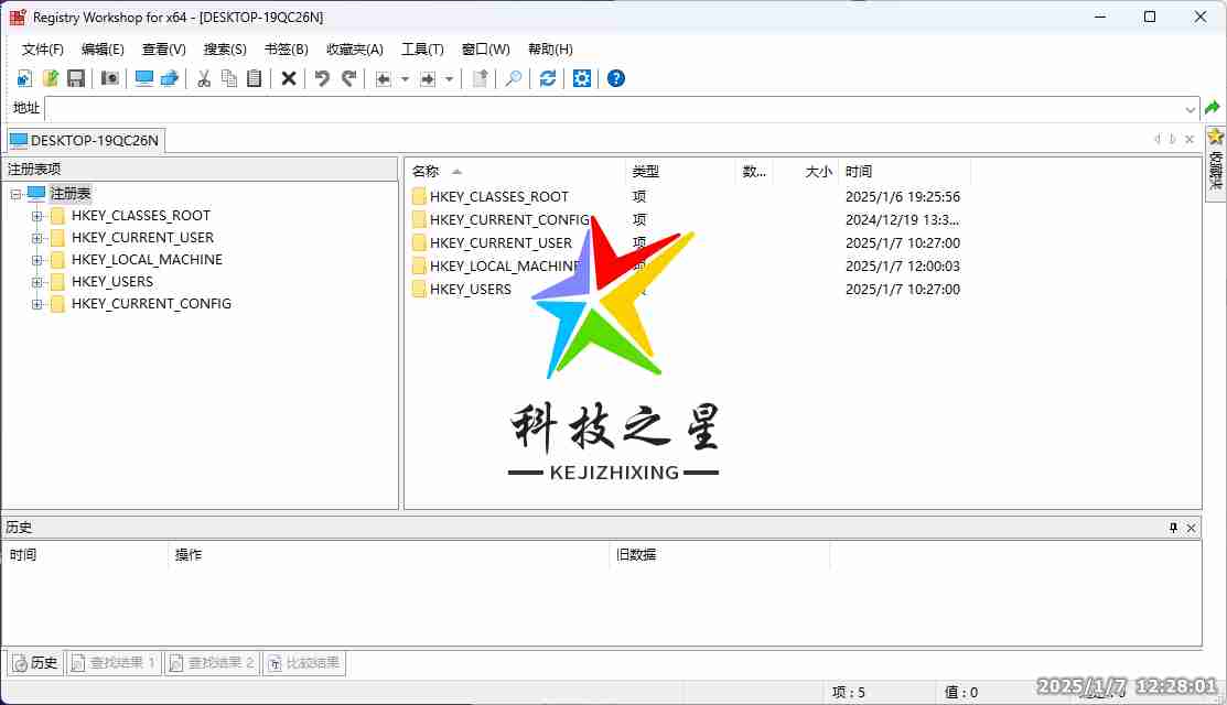 高级注册表编辑工具 Registry Workshop 5.1.0 + x64 中文绿色版