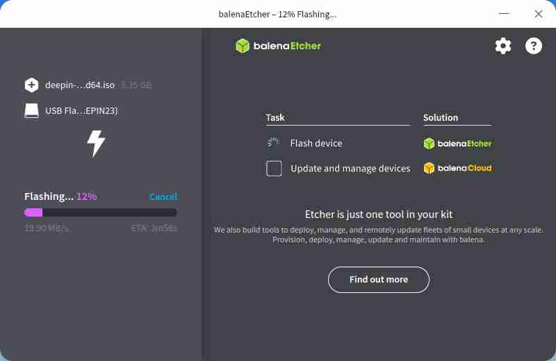 如何使用 Etcher 制作 U 盘安装系统盘