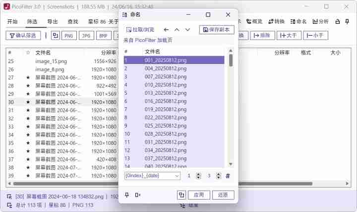 图片整理( PicoFilter)工具2.0.4_v5