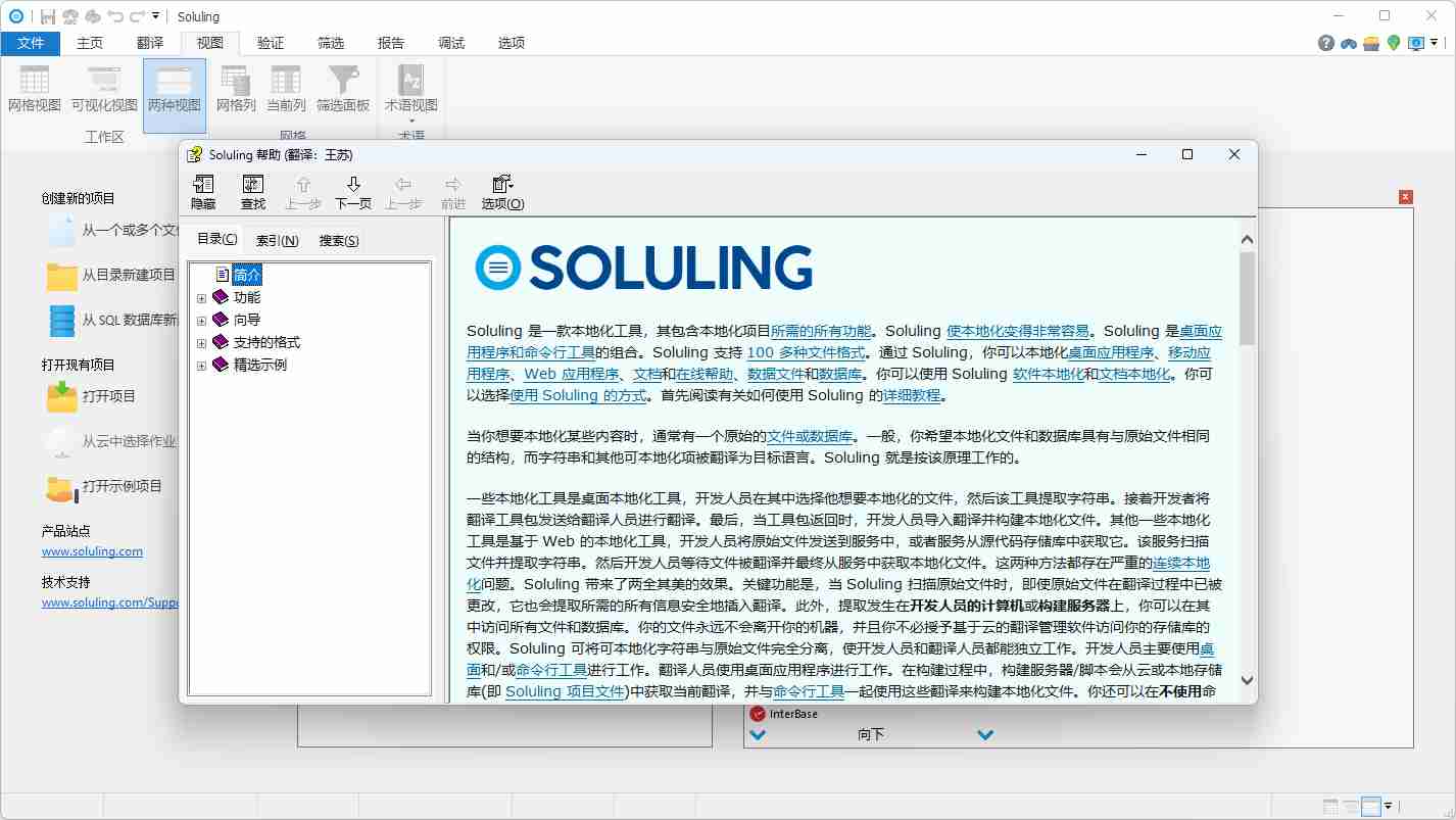 本地化工具 (Soluling )v1.0.1090 简体中文汉化版
