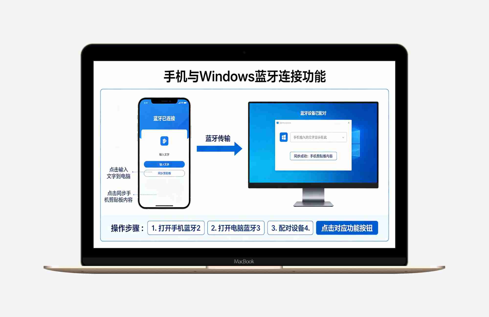 【安卓应用】手机通过蓝牙向 Windows 远程输入文字、同步剪贴板