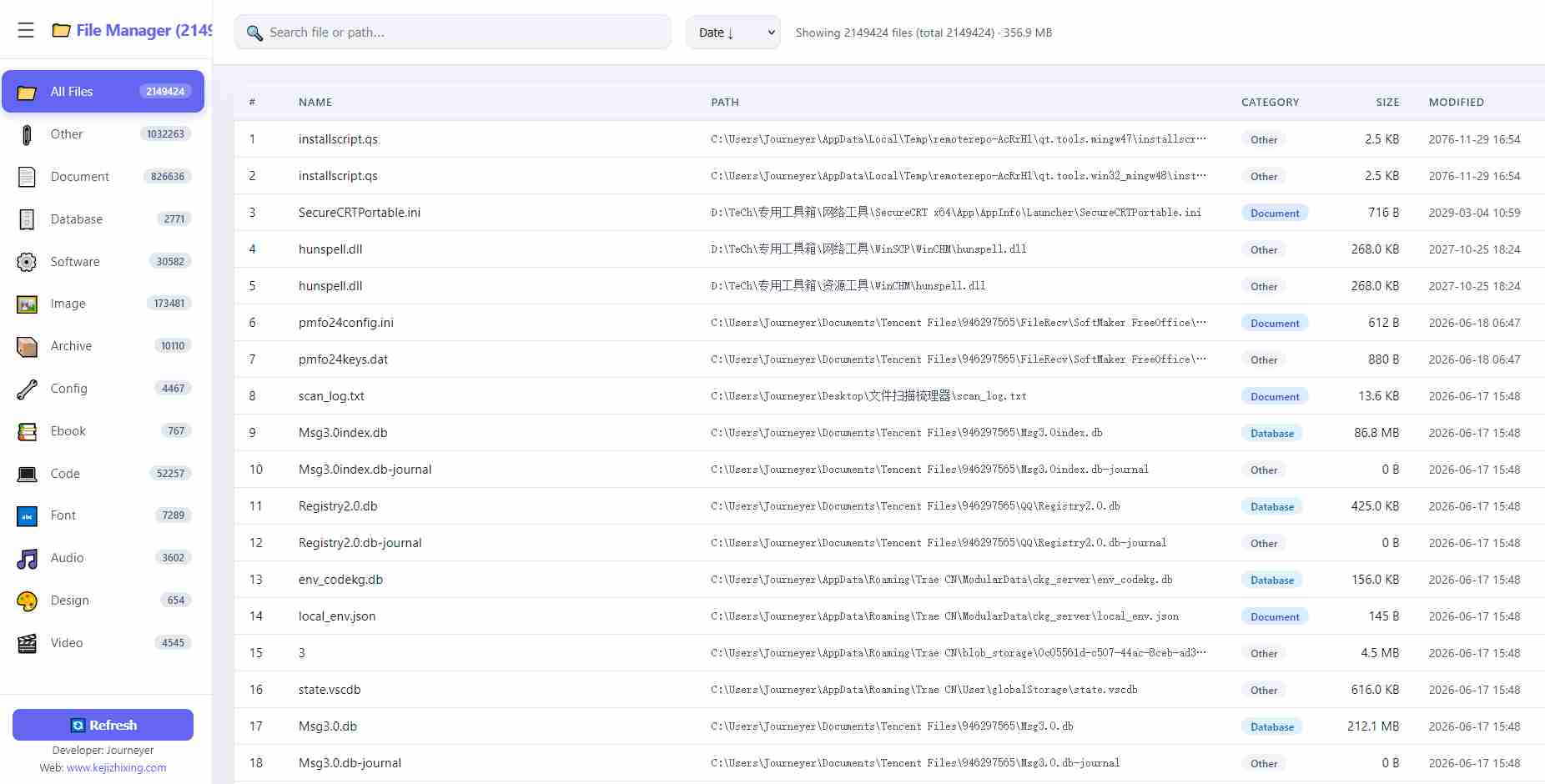 📁 文件管理器 Pro Ver.1.0.4 —— 全盘扫描 · 智能分类 · 浏览器极速浏览